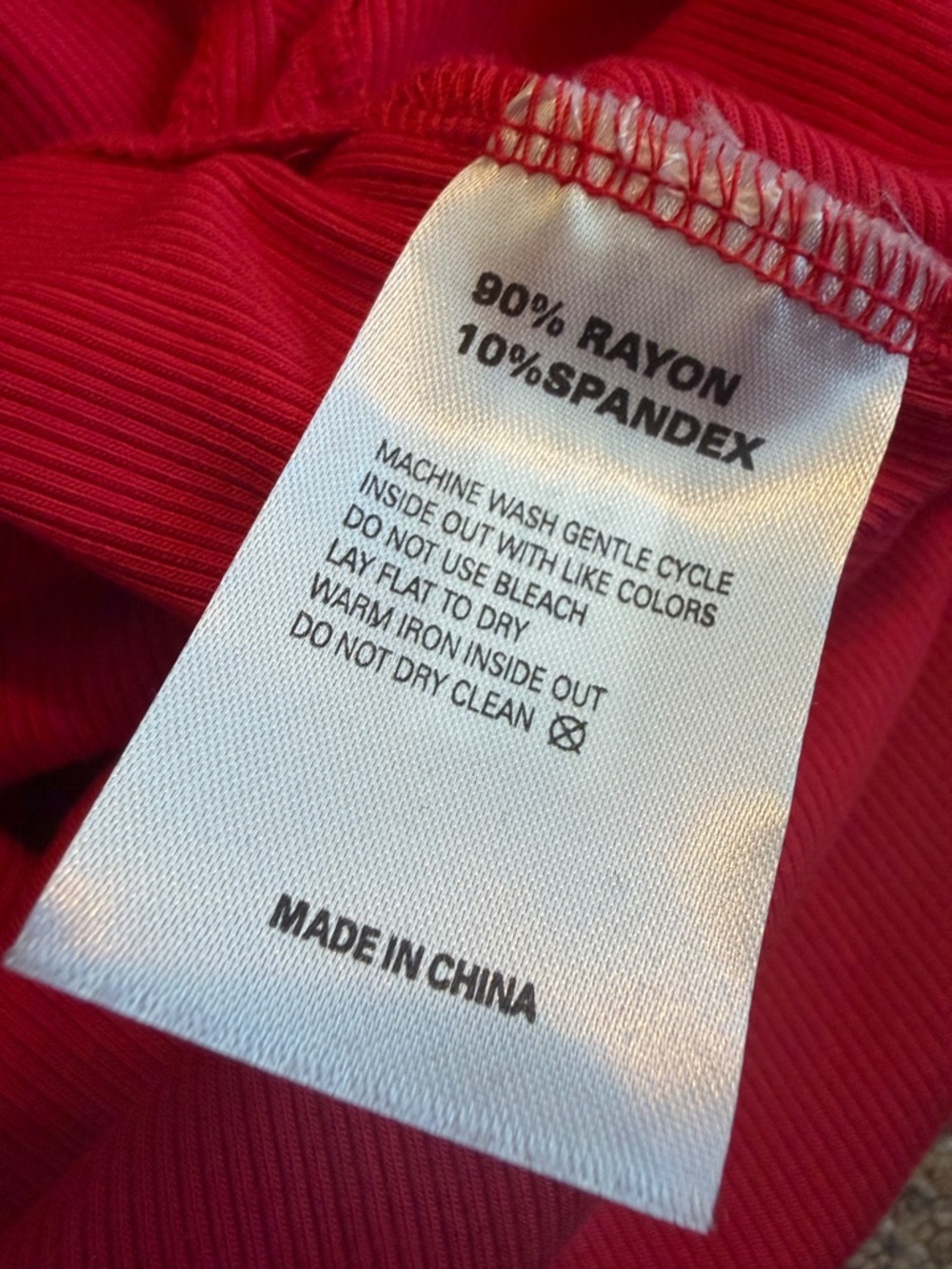 Boston Proper Ruffle Knit Rib Ruched Dress Bold Red Stretch Fitted Size Large - Picture 12 of 12